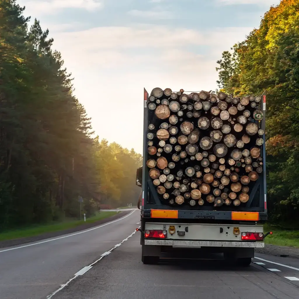 logging truck carrying load edited - Verenovo